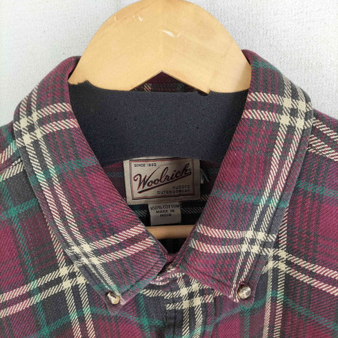 ウールリッチ WOOLRICH 90S 筆記体タグ BDロングスリーブシャツ メンズ
