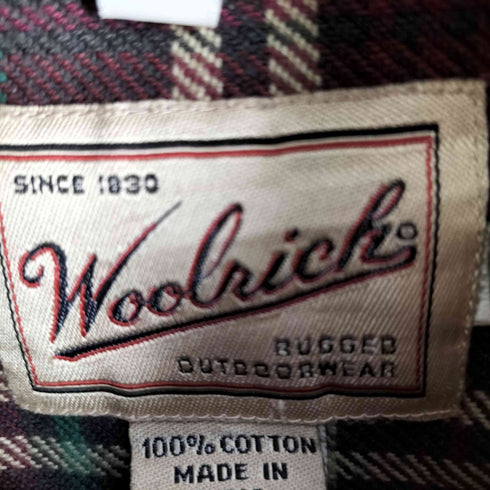 ウールリッチ WOOLRICH 90S 筆記体タグ BDロングスリーブシャツ メンズ