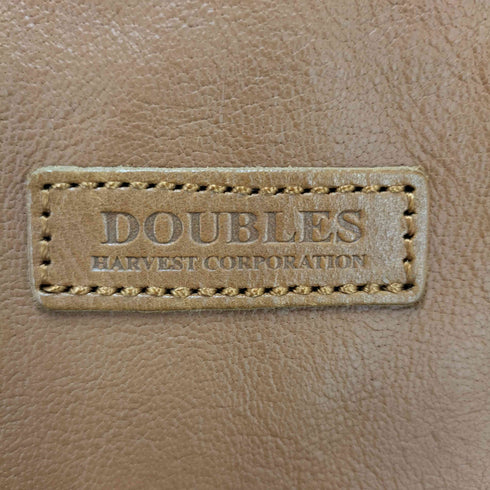 ダブルス DOUBLES ファスナー付きレザートートバッグ メンズ