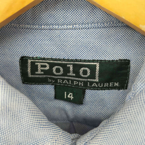 ポロバイラルフローレン Polo by RALPH LAUREN 70S~80S 大文字タグ スモールポニー刺繍丸襟シャツ レディース 14