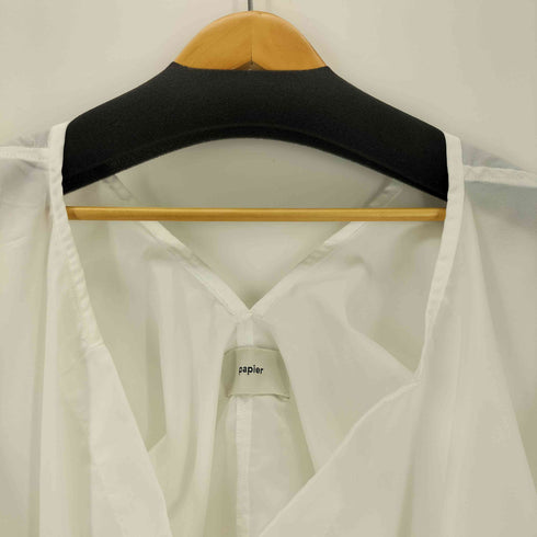 パピエ papier reconstructed volume blouse 再構築 ボリューム ブラウス レディース
