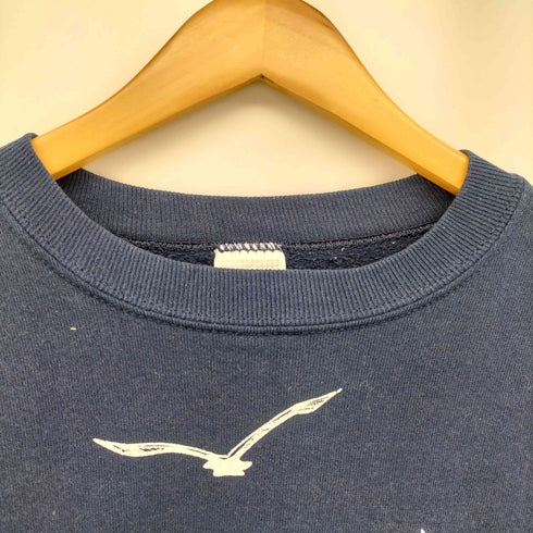 ジャージーズ JERZEES 90S 総プリント 鳥柄 クルーネック スウェット レディース import:M