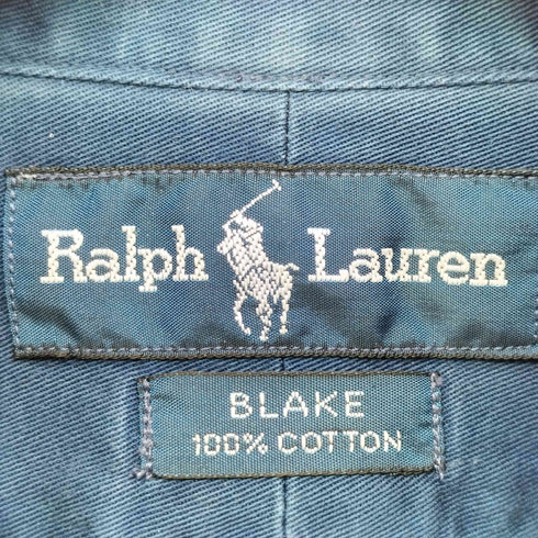 ラルフローレン RALPH LAUREN BLAKE ポニー刺繍 ボタンダウン L/S シャツ メンズ import:L