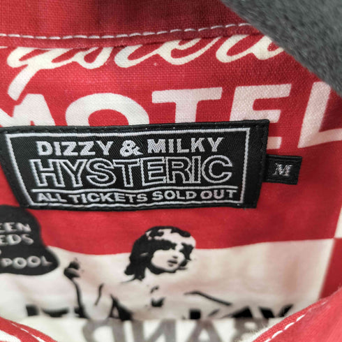 ヒステリックグラマー HYSTERIC GLAMOUR 22AW HYSTERIC'S MOTEL柄 エンジニア シャンブレー シャツ メンズ JPN:M