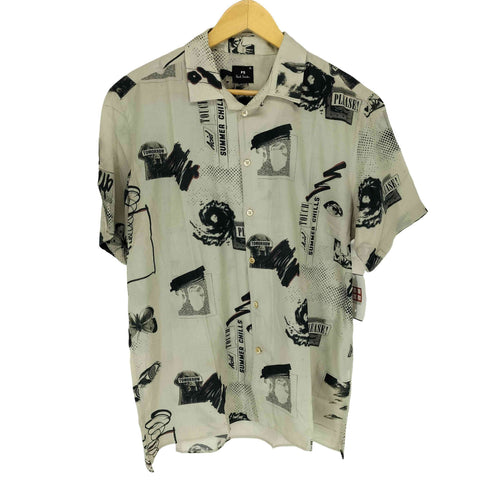 ピーエスポールスミス PS Paul Smith 総柄 S/S 開襟シャツ メンズ JPN:XL