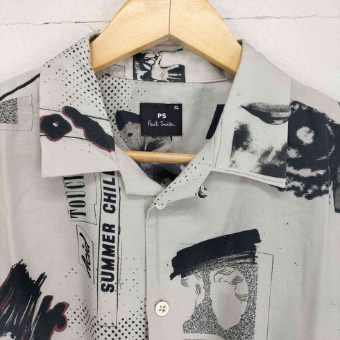 ピーエスポールスミス PS Paul Smith 総柄 S/S 開襟シャツ メンズ JPN:XL