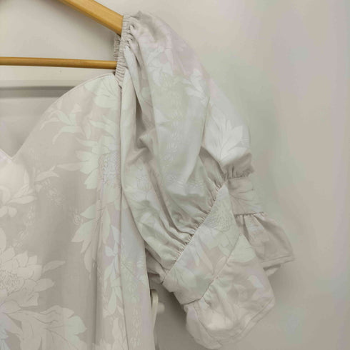 ハワイ製 T&L MUUMUU FACTORY VINTAGE ヴィンテージ 花柄 S/S ハワイアン ドレス ワンピース レディース