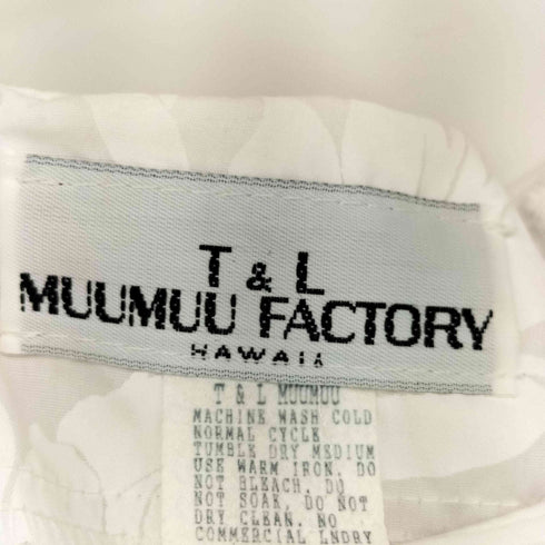 ハワイ製 T&L MUUMUU FACTORY VINTAGE ヴィンテージ 花柄 S/S ハワイアン ドレス ワンピース レディース