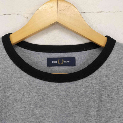 フレッドペリー FRED PERRY ロゴ刺繍リンガーTシャツ メンズ JPN:L