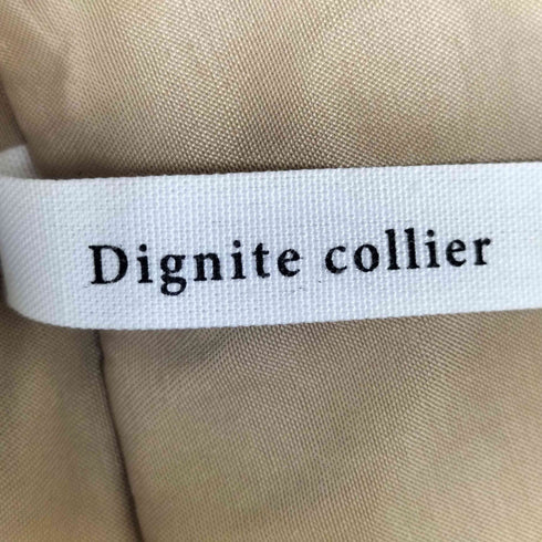 ディニテコリエ Dignite Collier ロング ジップアップ コート レディース FREE