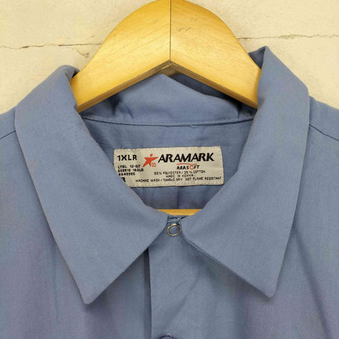 アラマーク ARAMARK フロントワッペンワークシャツ メンズ