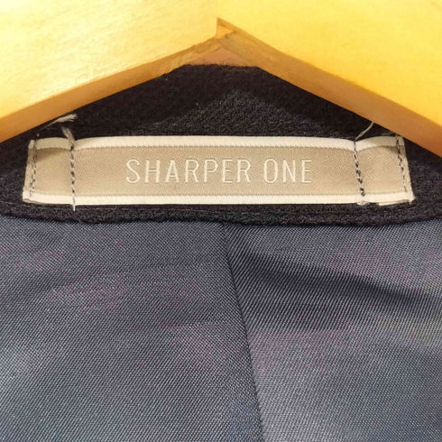 ナノユニバース NANO universe SHARPER ONE 紺ブレ 2Bシングルテーラードジャケット 総裏 サイドベンツ メンズ 46