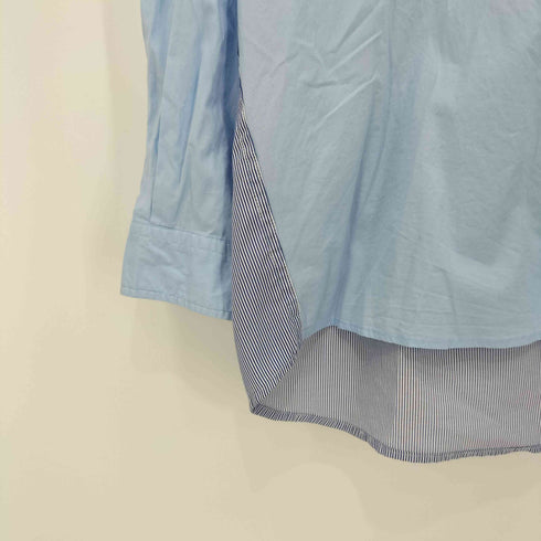 エマクローズ EMMA CLOTHES オーバーサイズストライプ切替シャツ メンズ L