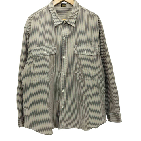ジャーナルスタンダードレリューム JOURNAL STANDARD relume ×prentiss 20SS ストライプ柄 ワークシャツ メンズ L