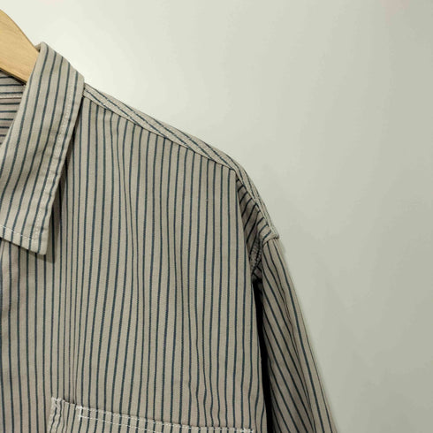 ジャーナルスタンダードレリューム JOURNAL STANDARD relume ×prentiss 20SS ストライプ柄 ワークシャツ メンズ L