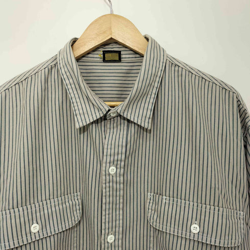 ジャーナルスタンダードレリューム JOURNAL STANDARD relume ×prentiss 20SS ストライプ柄 ワークシャツ メンズ L