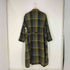 パドカレ pas de calais ベルト付き ウール チェックコート レディース 36