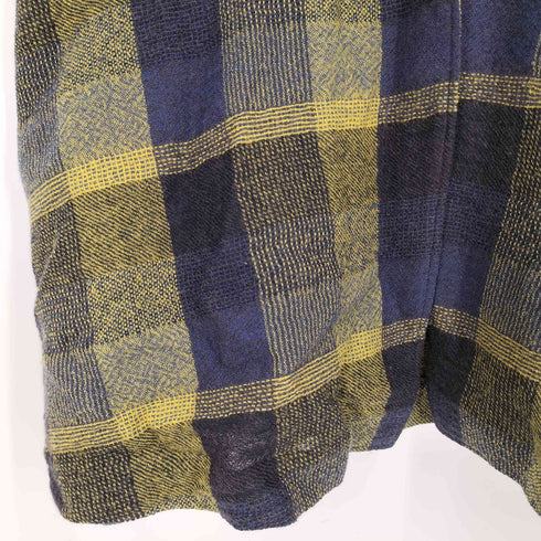 パドカレ pas de calais ベルト付き ウール チェックコート レディース 36