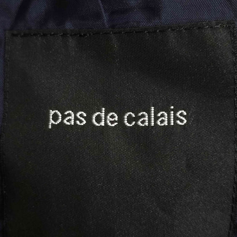 パドカレ pas de calais ベルト付き ウール チェックコート レディース 36