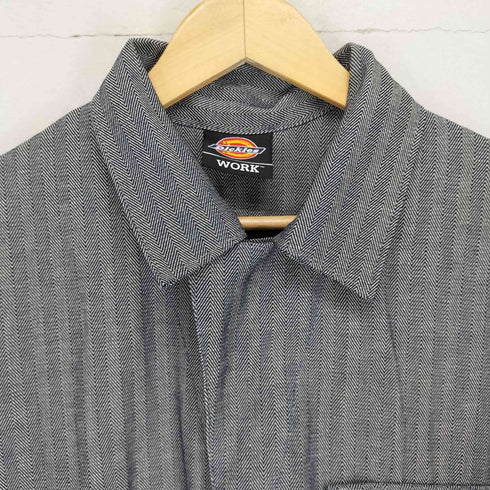 ディッキーズ Dickies ヘリンボーン フロントダブルジップつなぎ メンズ 42/44