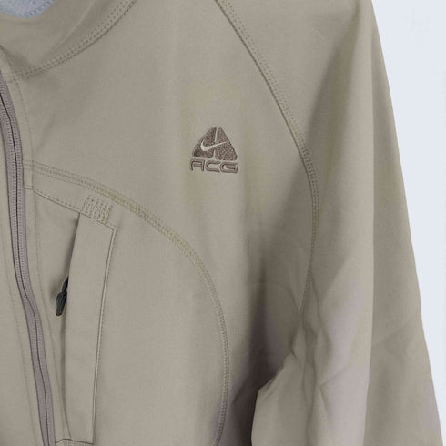 ナイキエーシージー NIKE ACG 00S ロゴ刺繍 裏地 フリース ジップアップ テック ジャケット メンズ import:XL