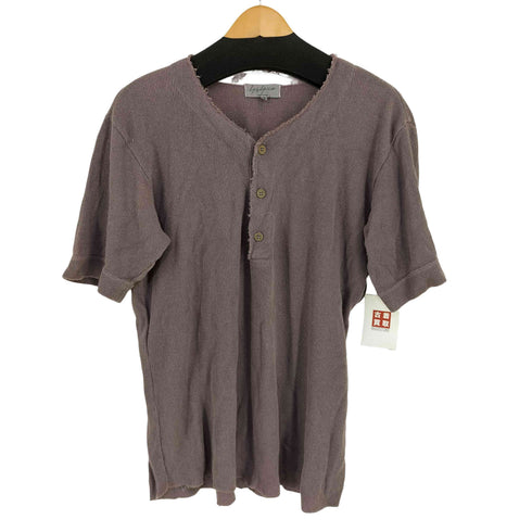 ヨウジヤマモトプールオム Yohji Yamamoto POUR HOMME 製品染め ヘンプ ヘンリーネックカットソー メンズ JPN:3