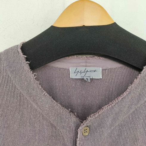 ヨウジヤマモトプールオム Yohji Yamamoto POUR HOMME 製品染め ヘンプ ヘンリーネックカットソー メンズ JPN:3