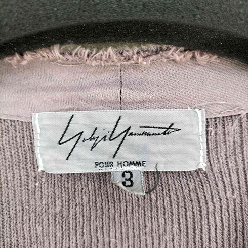 ヨウジヤマモトプールオム Yohji Yamamoto POUR HOMME 製品染め ヘンプ ヘンリーネックカットソー メンズ JPN:3