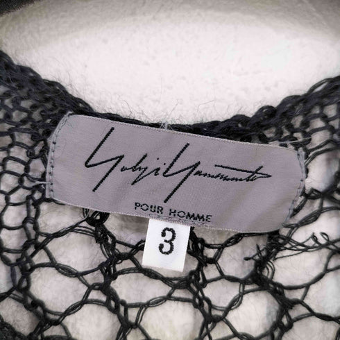 ヨウジヤマモトプールオム Yohji Yamamoto POUR HOMME マルチパターン メッシュニット メンズ JPN:3