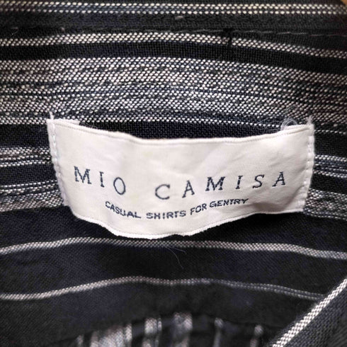 MIO CAMISA マルチストライプレーヨンシャツ メンズ JPN:M