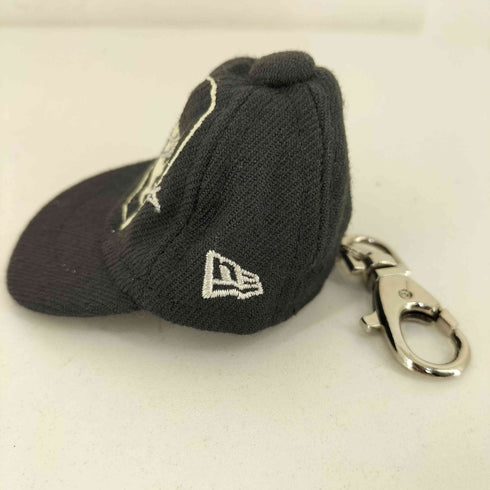 ヨウジヤマモトプールオム Yohji Yamamoto POUR HOMME WOOL BLACK CAP KEYHOLDER SMILE LOGO メンズ