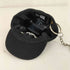 ヨウジヤマモトプールオム Yohji Yamamoto POUR HOMME WOOL BLACK CAP KEYHOLDER SMILE LOGO メンズ