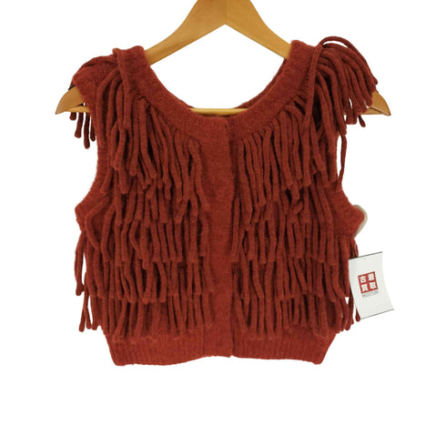 クラネ CLANE 24SS W FACE FRINGE KNIT VEST ダブルフェイスフリンジニットベスト レディース JPN:1