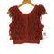 クラネ CLANE 24SS W FACE FRINGE KNIT VEST ダブルフェイスフリンジニットベスト レディース JPN:1