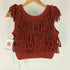 クラネ CLANE 24SS W FACE FRINGE KNIT VEST ダブルフェイスフリンジニットベスト レディース JPN:1