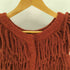 クラネ CLANE 24SS W FACE FRINGE KNIT VEST ダブルフェイスフリンジニットベスト レディース JPN:1