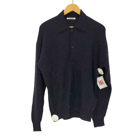 オーラリー AURALEE BABY SURI ALPACA SHEER KNIT SHIRT CARDIGA メンズ JPN:4