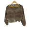PAUL&DUFFIER ウール ナイロン 混 モヘア シャギー ニット レディース import:S