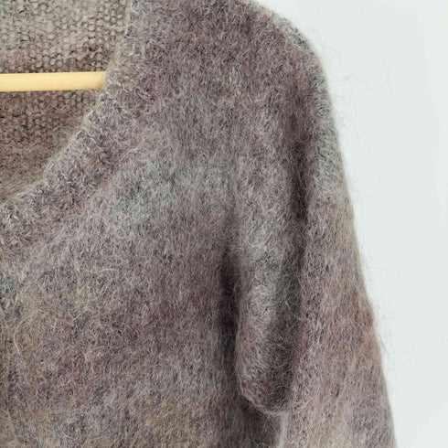 PAUL&DUFFIER ウール ナイロン 混 モヘア シャギー ニット レディース import:S