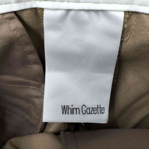 ウィムガゼット Whim Gazette 23SS 2タック ワイド ストレート チノパンツ レディース JPN:38