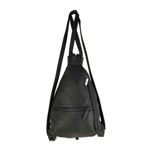 ディスコードヨウジヤマモト discord Yohji Yamamoto Y BACKPACK ワンタックショルダーバッグ オールレザー ブラック メンズ