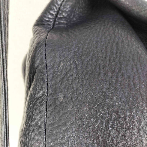 ディスコードヨウジヤマモト discord Yohji Yamamoto Y BACKPACK ワンタックショルダーバッグ オールレザー ブラック メンズ