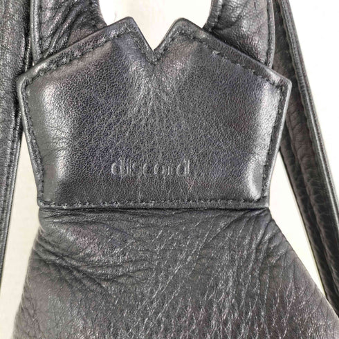 ディスコードヨウジヤマモト discord Yohji Yamamoto Y BACKPACK ワンタックショルダーバッグ オールレザー ブラック メンズ