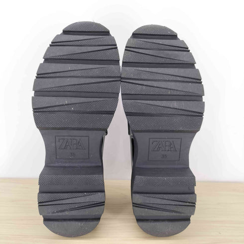 ザラ ZARA Chunky Penny ペニーストラップ チャンキーローファー レディース EUR:35