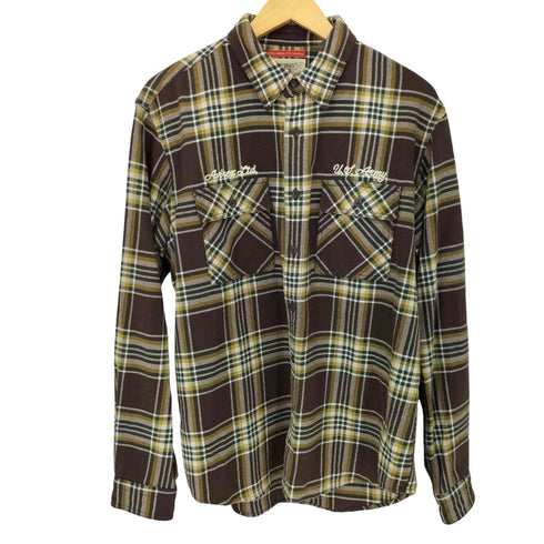 アヴィレックス AVIREX CHECK EMBROIDERED SHIRT メンズ XL