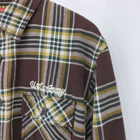 アヴィレックス AVIREX CHECK EMBROIDERED SHIRT メンズ XL