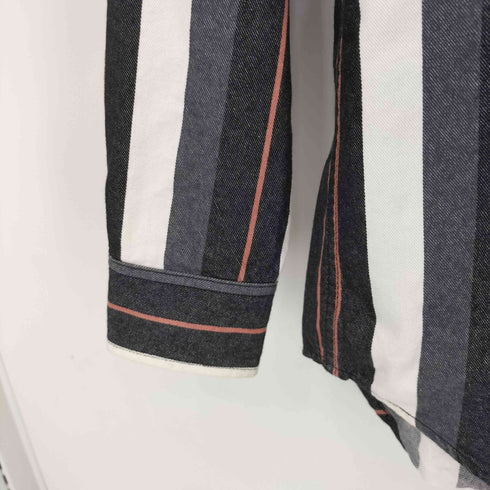 アヴィレックス AVIREX STRIPE DENIM SHIRT メンズ M