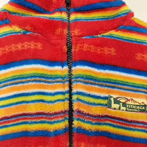 チチカカ TITICACA ボーダーフリースベスト レディース JPN:M