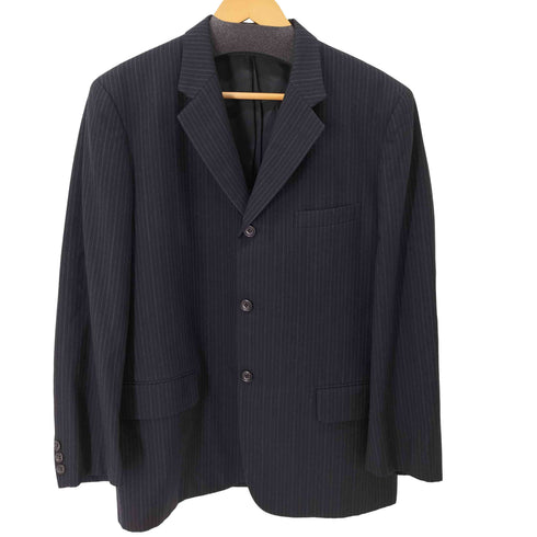 コムデギャルソンオム COMME des GARCONS HOMME 90-2000S 田中オム 田中期 3ボタン テーラードジャケット ピンストライプ メンズ JPN:M