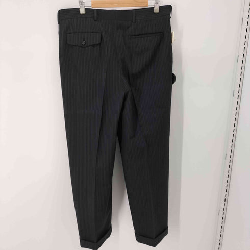 コムデギャルソンオム COMME des GARCONS HOMME 90-2000S 田中オム 田中期 ノータック スラックスパンツ トラウザー ピンストライプ メンズ JPN:M